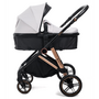 Voir la diapositive 2 : BEBELISSIMO BEBELISSIMO - Poussette combinée trio 3 en 1 - siège auto 0+ CAVO – nacelle – dès la naissance – jusqu'à 22kg  - beige