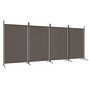 Voir la diapositive 2 : VIDAXL Cloison de separation 4 panneaux Anthracite 346x180 cm Tissu