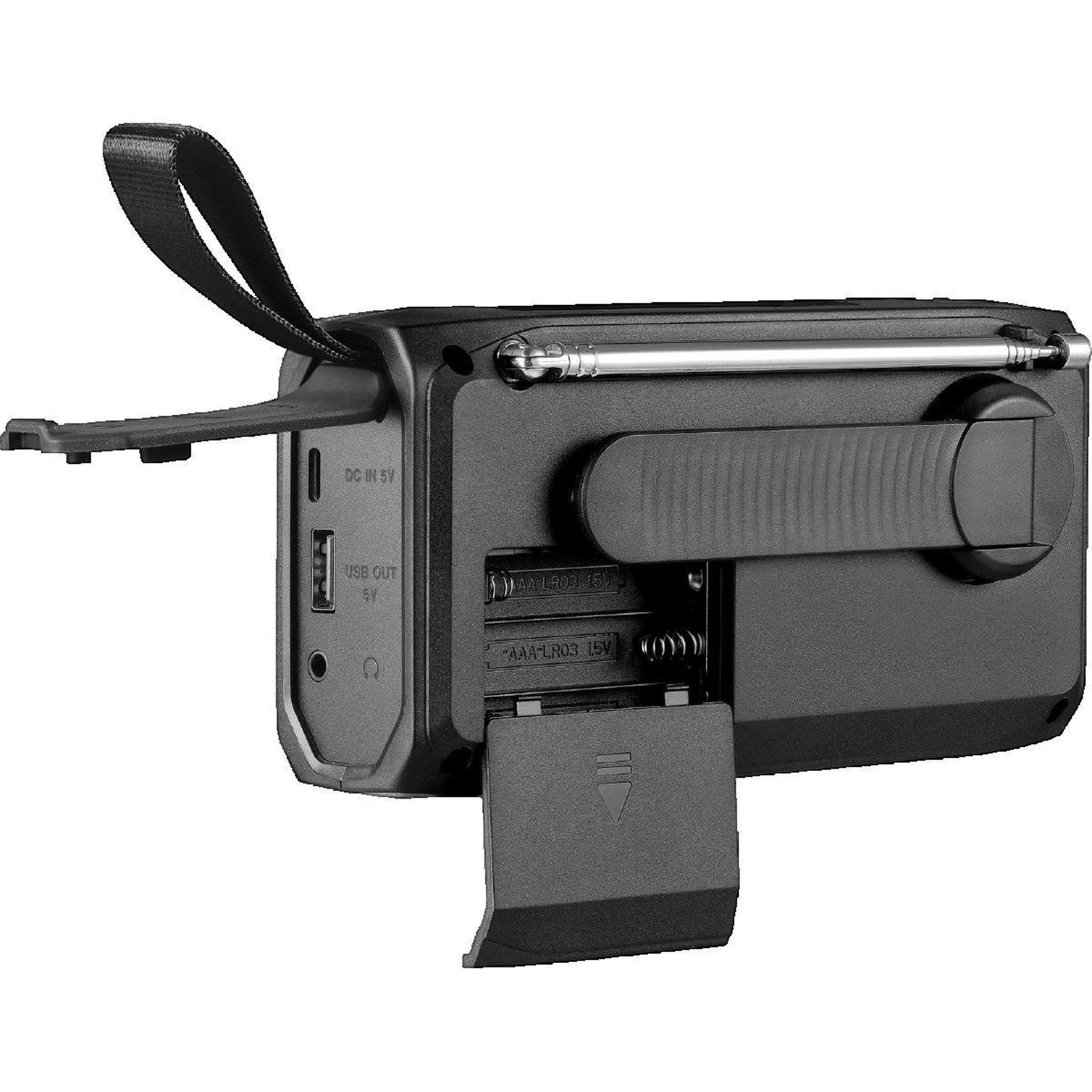 Voir la diapositive 3 : Sandberg Radio portable Sandberg Survivor Radio DAB All-in-1 4500, noir, DAB+ et FM