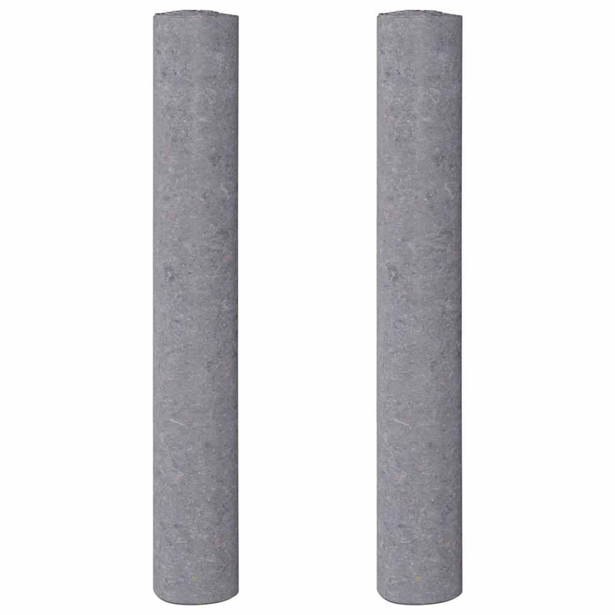Voir la diapositive 2 : VIDAXL Polaires de peintre antiderapantes 2 pcs 1020 cm 220 g/m² gris