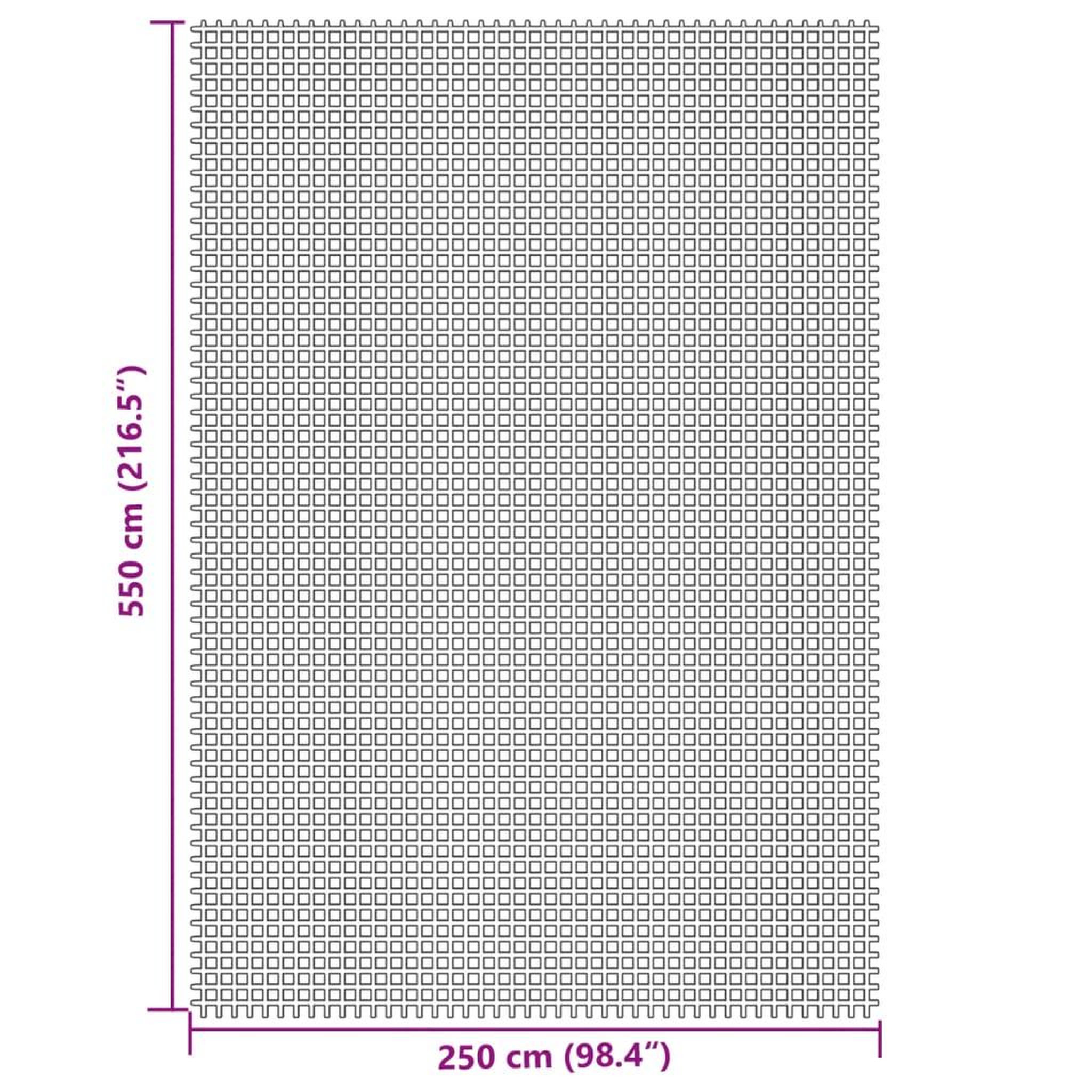 Voir la diapositive 6 : VIDAXL Tapis de tente creme 5,5x2,5 m