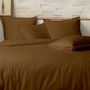 Voir la diapositive 3 : Home collection Parure de couette 100%percale de coton 80 fils/cm2-uni lin