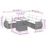 Voir la diapositive 6 : VIDAXL Salon de jardin avec coussins 7 pcs marron resine tressee