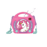 Lexibook Lecteur CD portable avec 2 microphones coloris Licorne