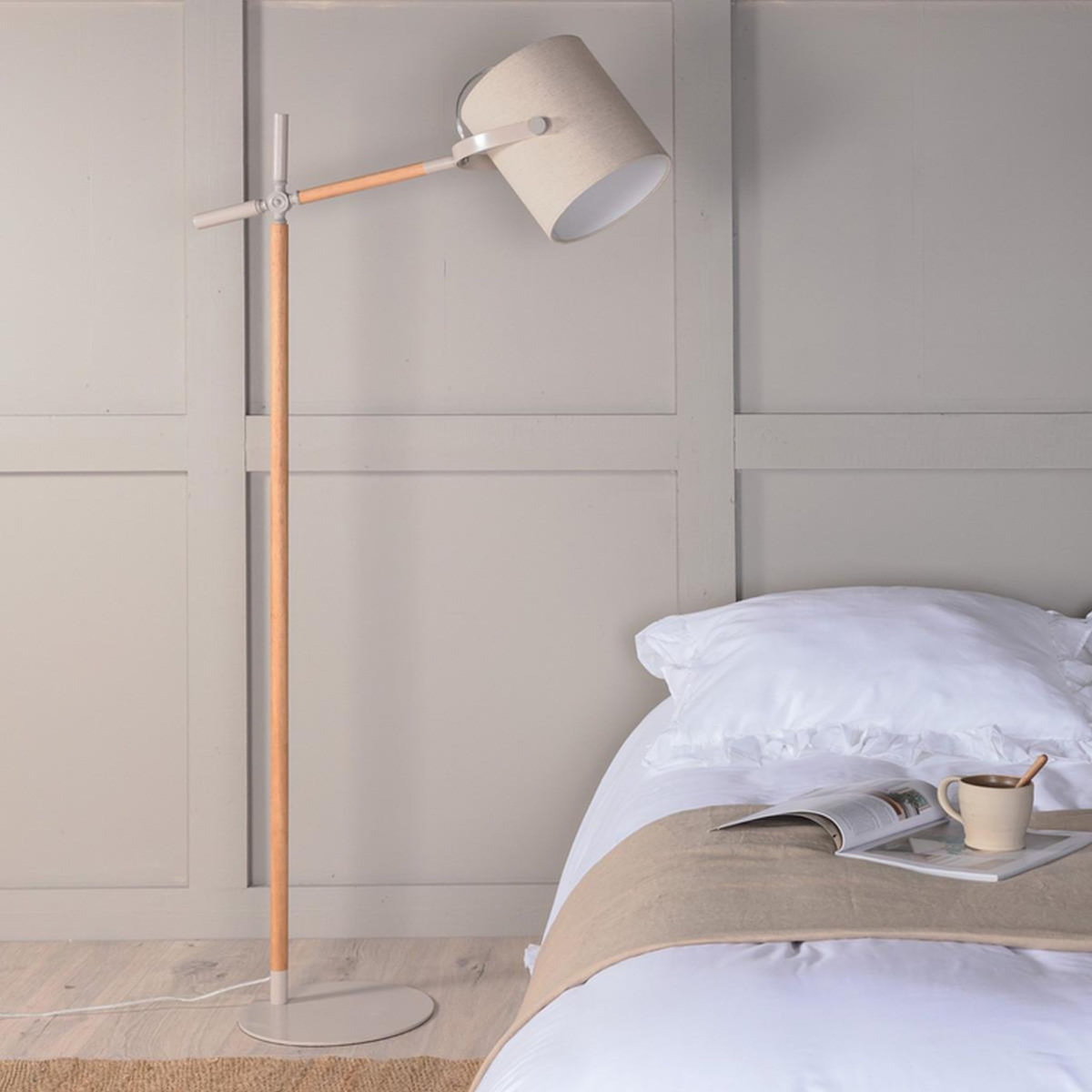 Paris Prix Lampadaire Design  Dennis  156cm Beige