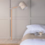 Voir la diapositive 5 : Paris Prix Lampadaire Design  Dennis  156cm Beige
