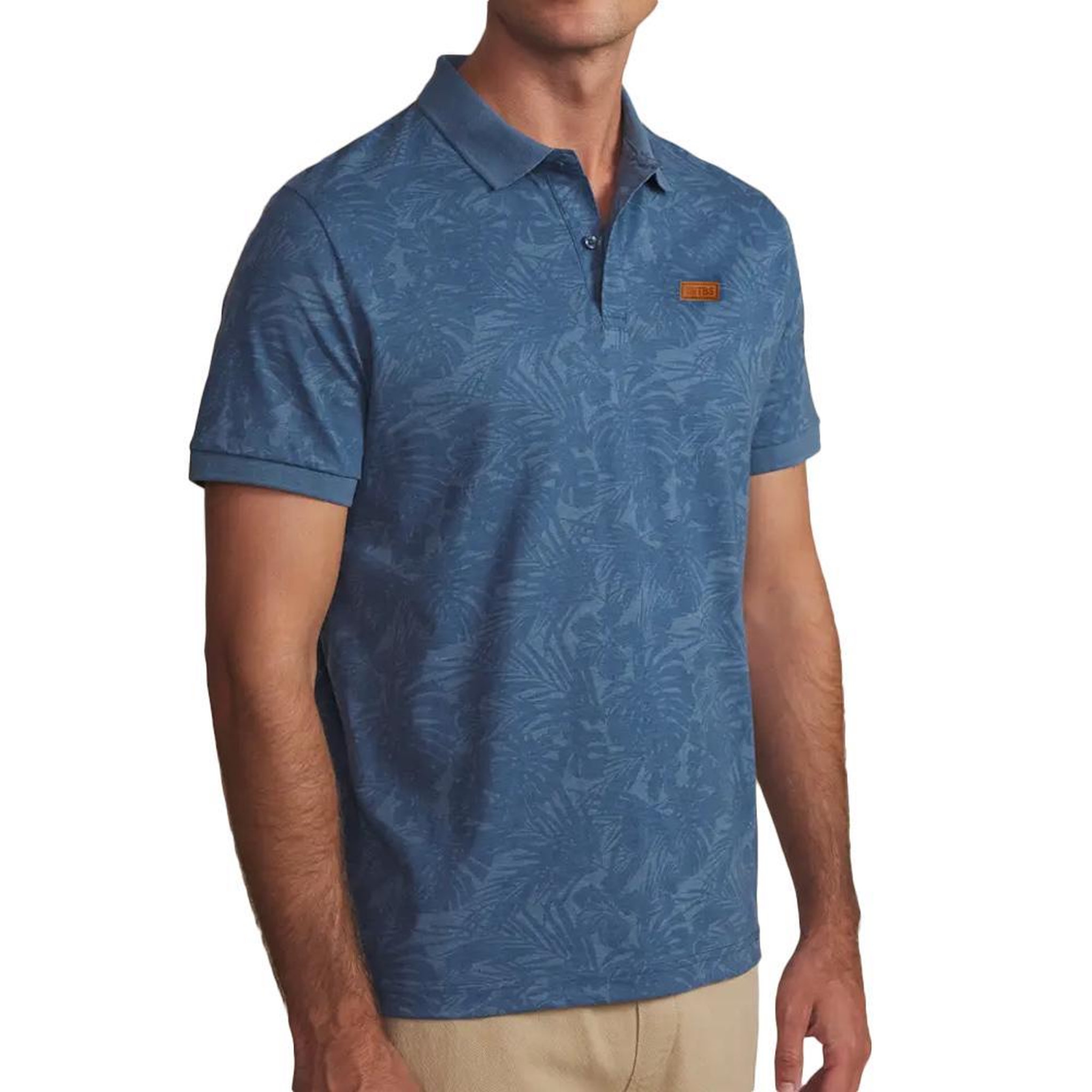 TBS Polo bleu homme tbs regate. Coloris disponibles : Bleu