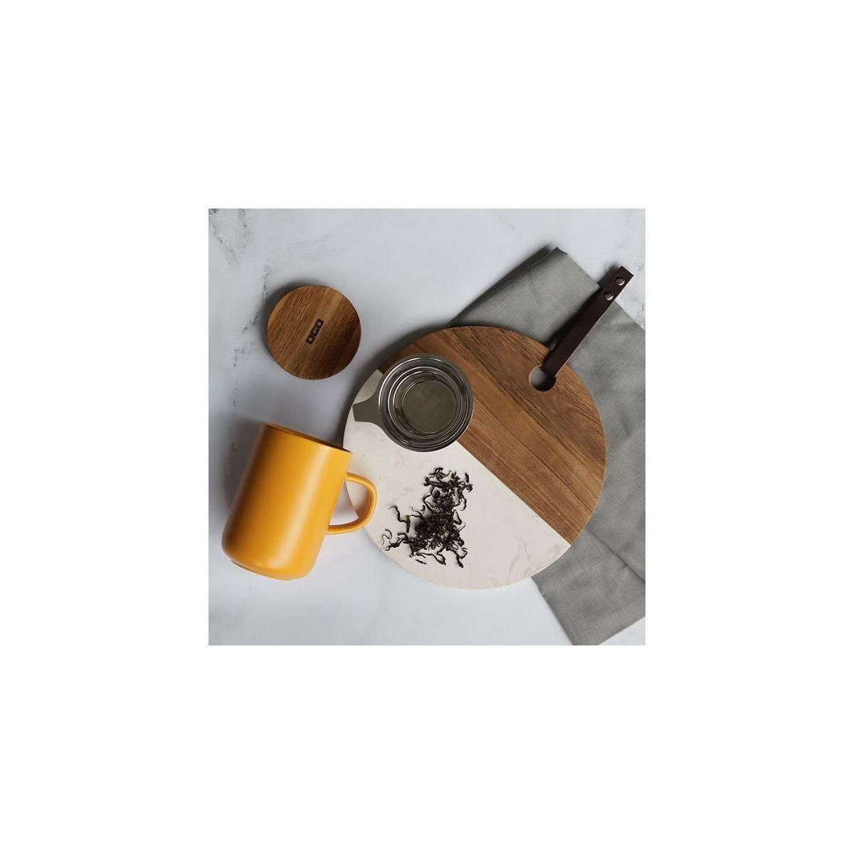 OGO LIVING Théière Tisanière Juliet jaune en grès 475 ml