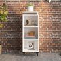 Voir la diapositive 3 : VIDAXL Buffet Blanc brillant 34,5x32,5x90 cm Bois d'ingenierie