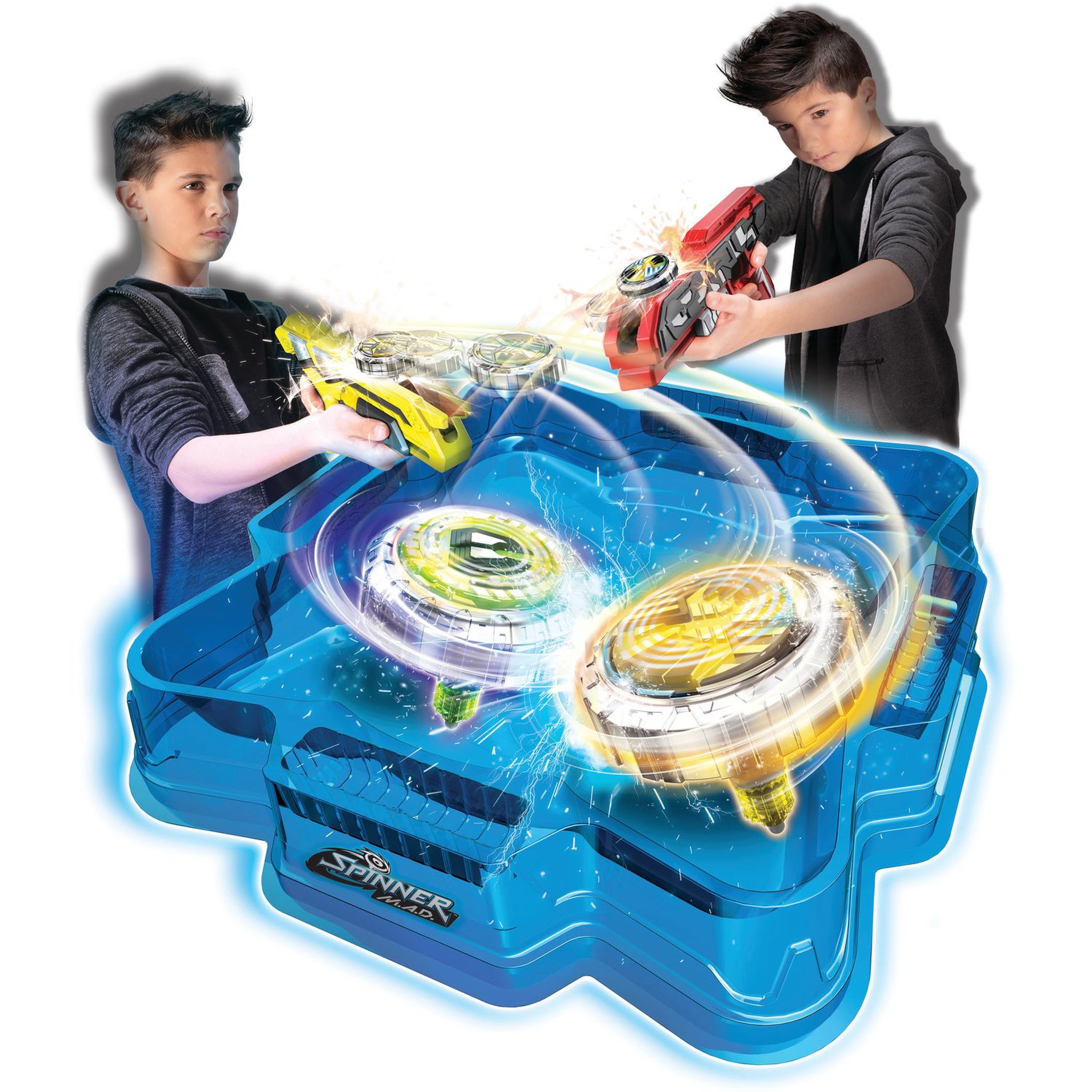 Voir la diapositive 2 : SILVERLIT Arène de combat Spinner Mad