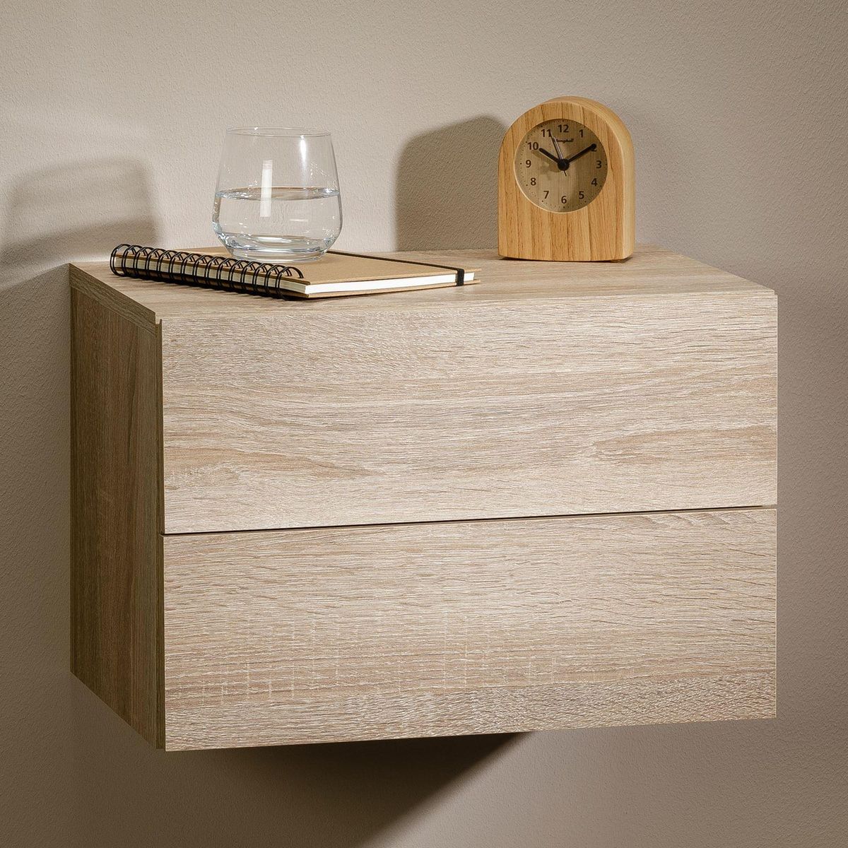 IDIMEX Chevet suspendu FLORENT, en mélaminé