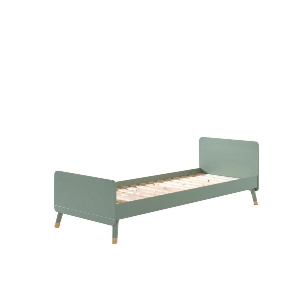 Lit esprit scandinave 90x200cm EMMY