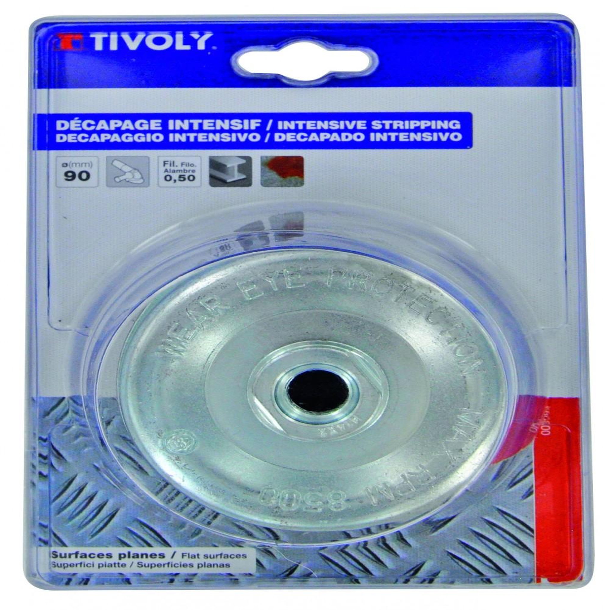 TIVOLY Brosse coupe meuleuse pour métal TIVOLY, Diam.90 mm