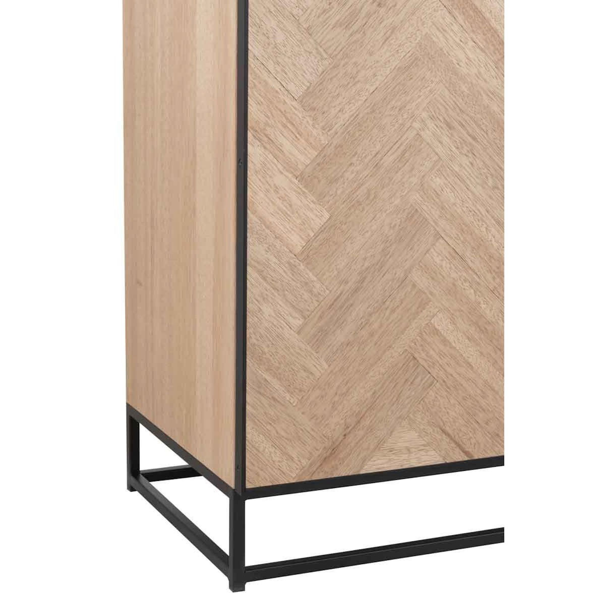 Paris Prix Buffet 4 Portes  Miraza  180cm Naturel & Noir
