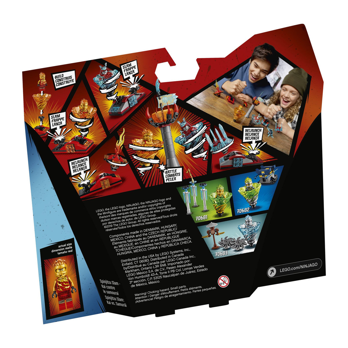 LEGO Ninjago 70684 - Spinjitzu Slam - Kai vs. Le samouraï