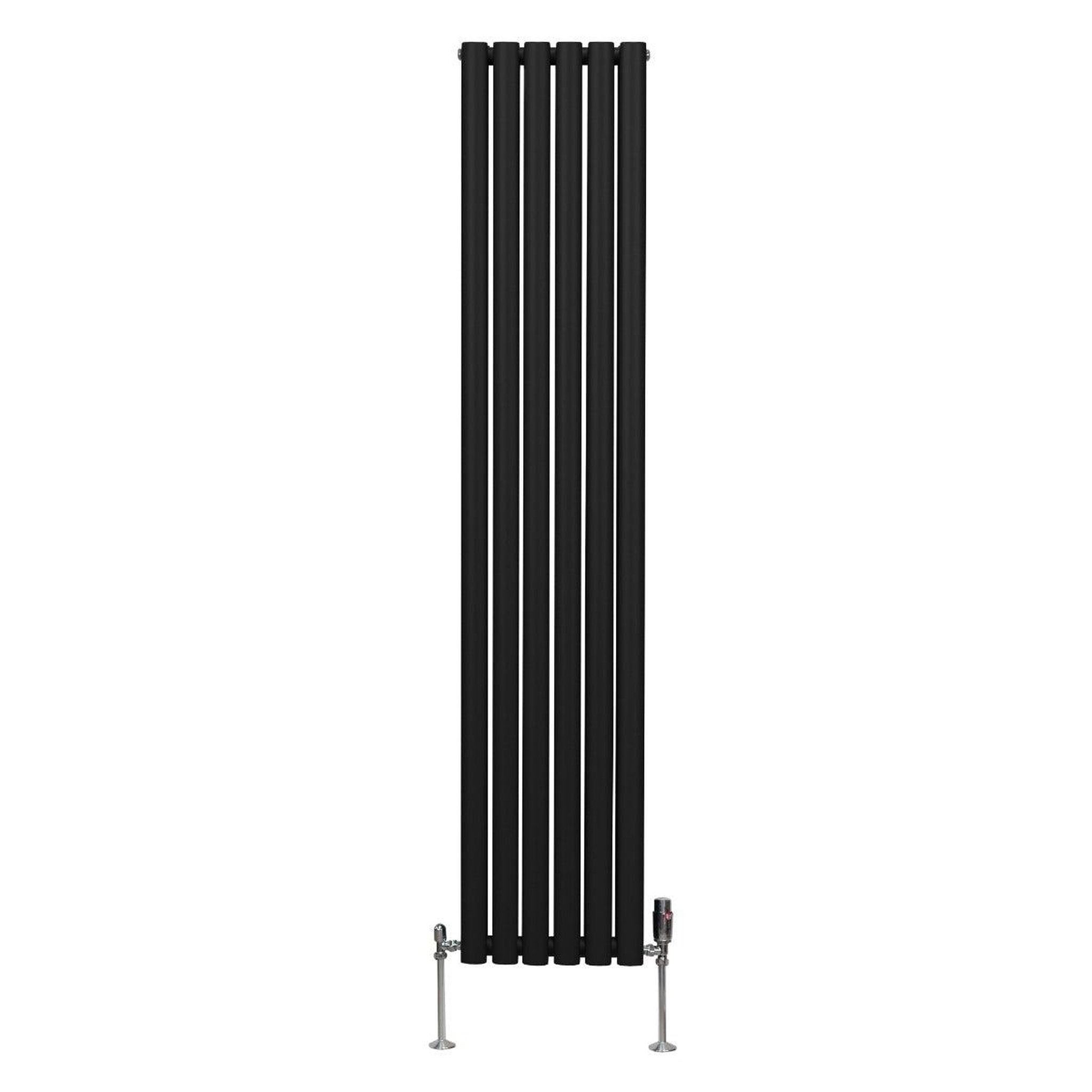 Voir la diapositive 2 : MONSTERSHOP Radiateur à colonnes ovales & robinet, 2 panneaux - 1800 x 360 mm