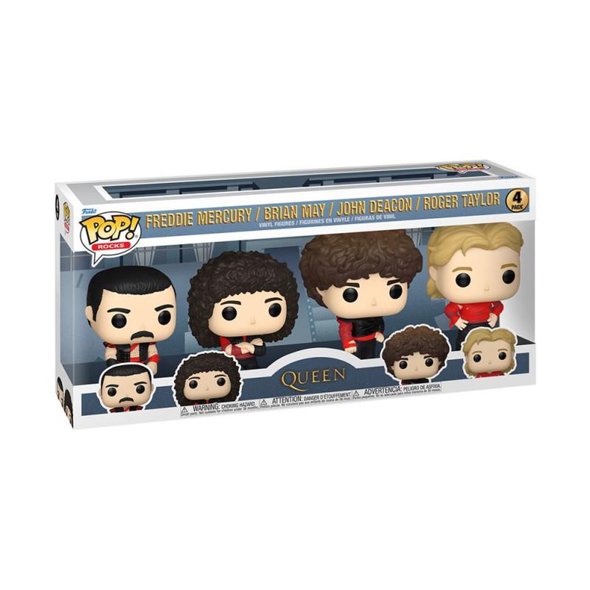 Funko Pack 4 Figurines Funko Pop Rocks Queen Radio Gaga