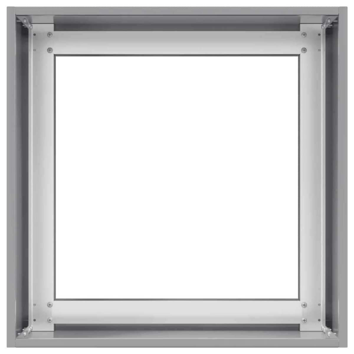 VIDAXL Jardiniere 40x40x40 cm acier galvanise