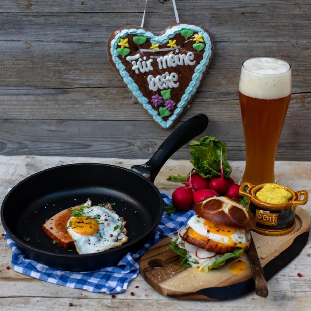 ELO Poêle à frire 24 cm sans PFAS Elo Alucast