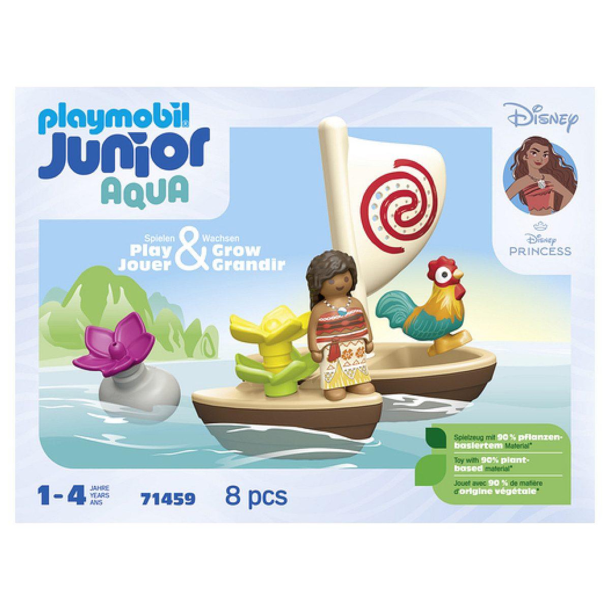 Voir la diapositive 2 : PLAYMOBIL 71459  junior  and  disney : vaiana et bateau