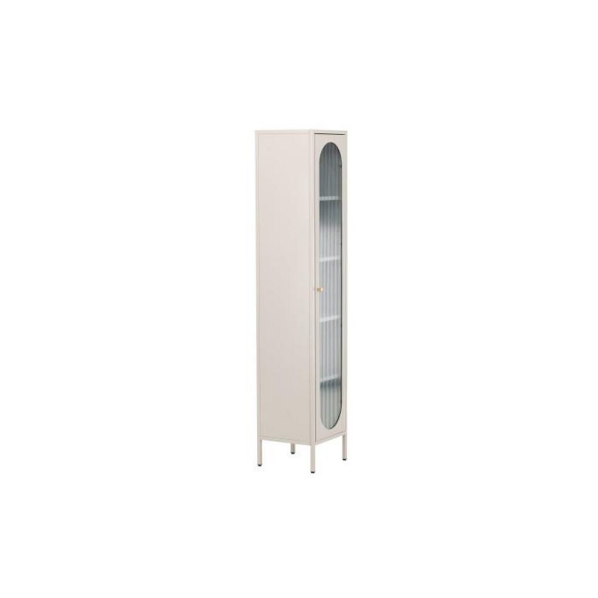 Paris Prix Vitrine Design en Métal  Cali  180cm Beige