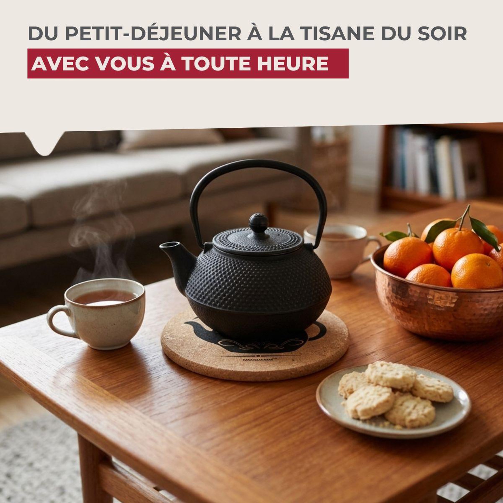 Voir la diapositive 5 : Fackelmann Dessous de plat pour théière en liège fackelmann