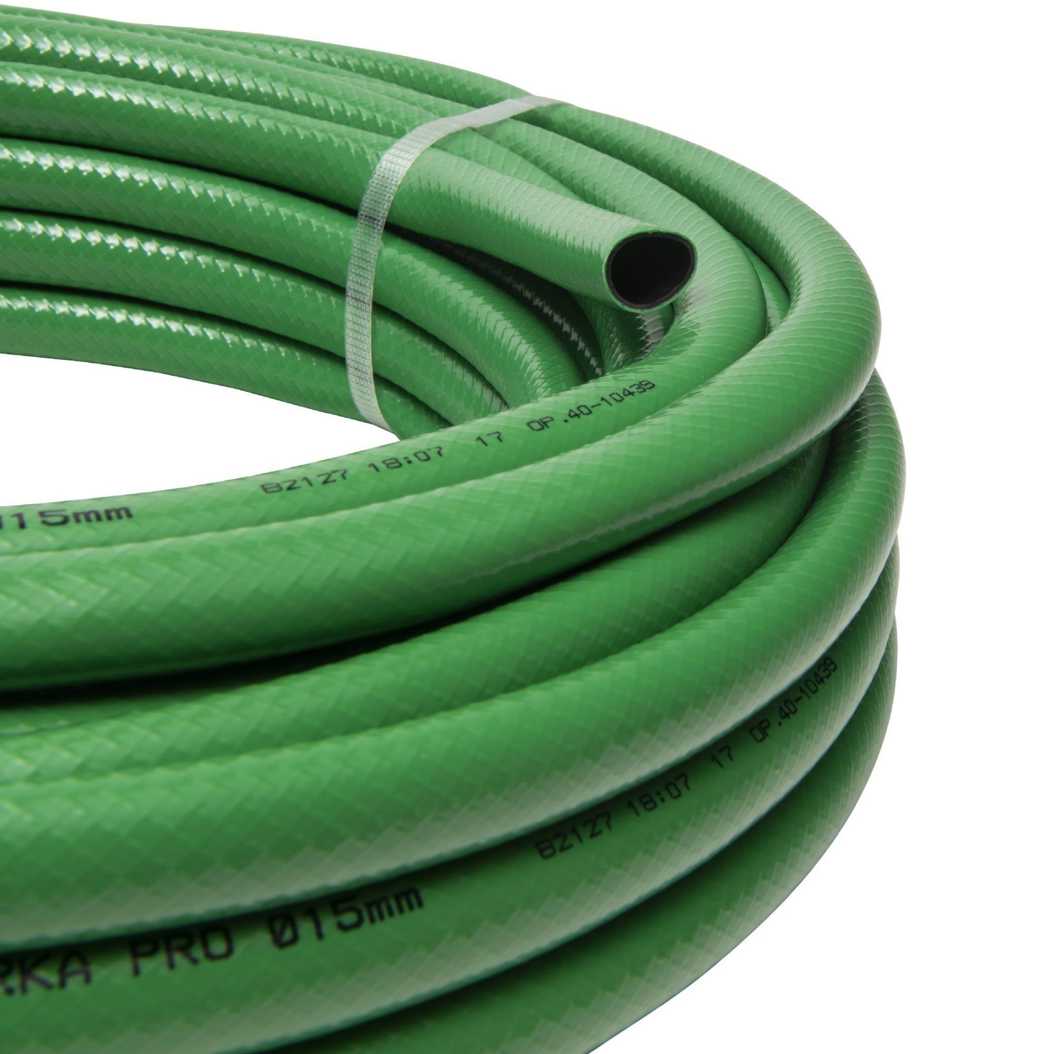 Voir la diapositive 2 : WERKAPRO Tuyau d'arrosage guipé vert ø15mm werka pro  20m
