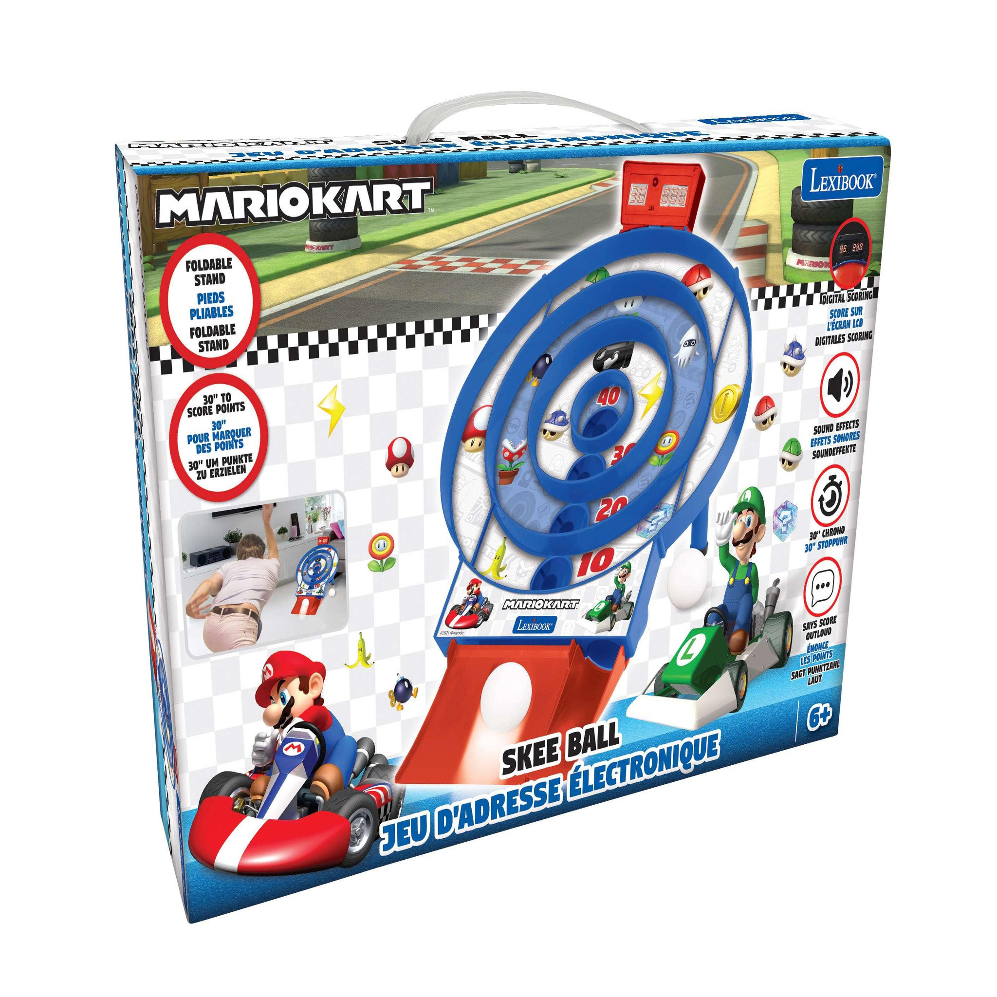 Voir la diapositive 3 : Lexibook Target Shoot Mario Kart - Jeu d'adresse électronique