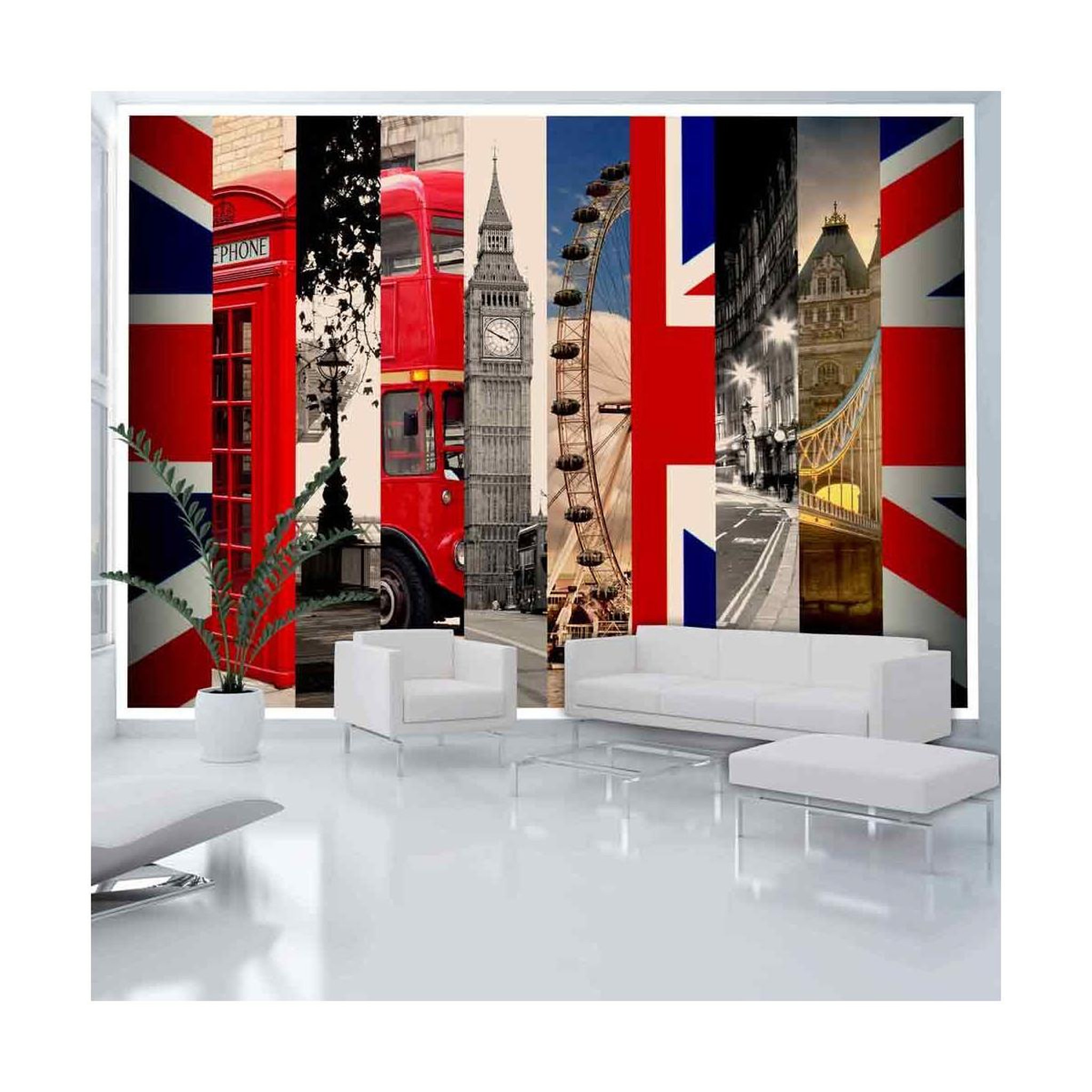 Paris Prix Papier peint  london. Coloris disponibles : Multicolore