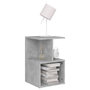 Voir la diapositive 3 : VIDAXL Tables de chevet 2 pcs gris beton 35x35x55 cm bois d'ingenierie