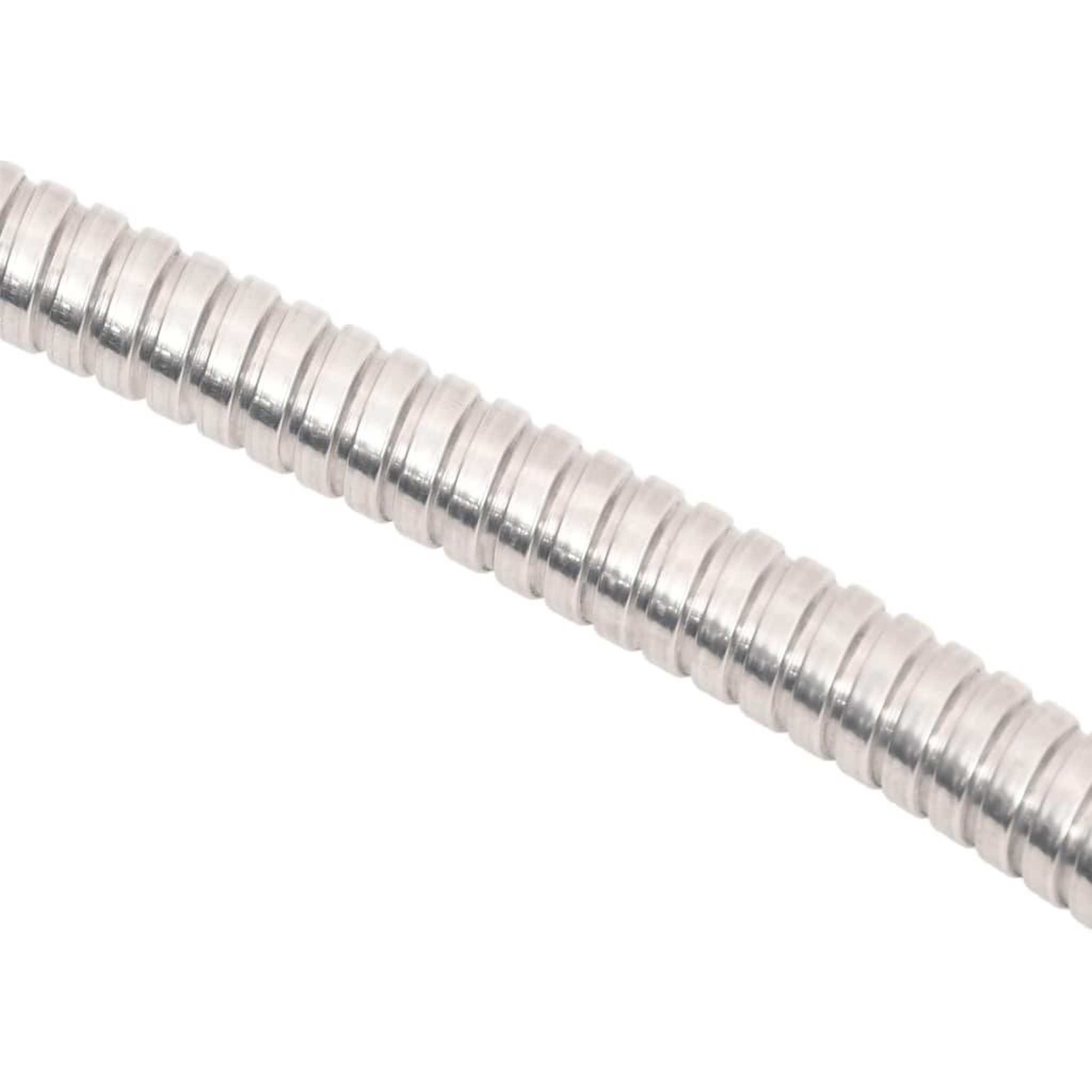 Voir la diapositive 4 : VIDAXL Tuyau d'arrosage et buse de pulverisation argente 0,6  15m inox