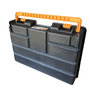 Voir la diapositive 4 : ART PLAST Boîte de rangement professionnelle Organiseur 23 compartiments amovibles Noir Orange 44.3 x 31.7 x 8 cm ARTPLAST