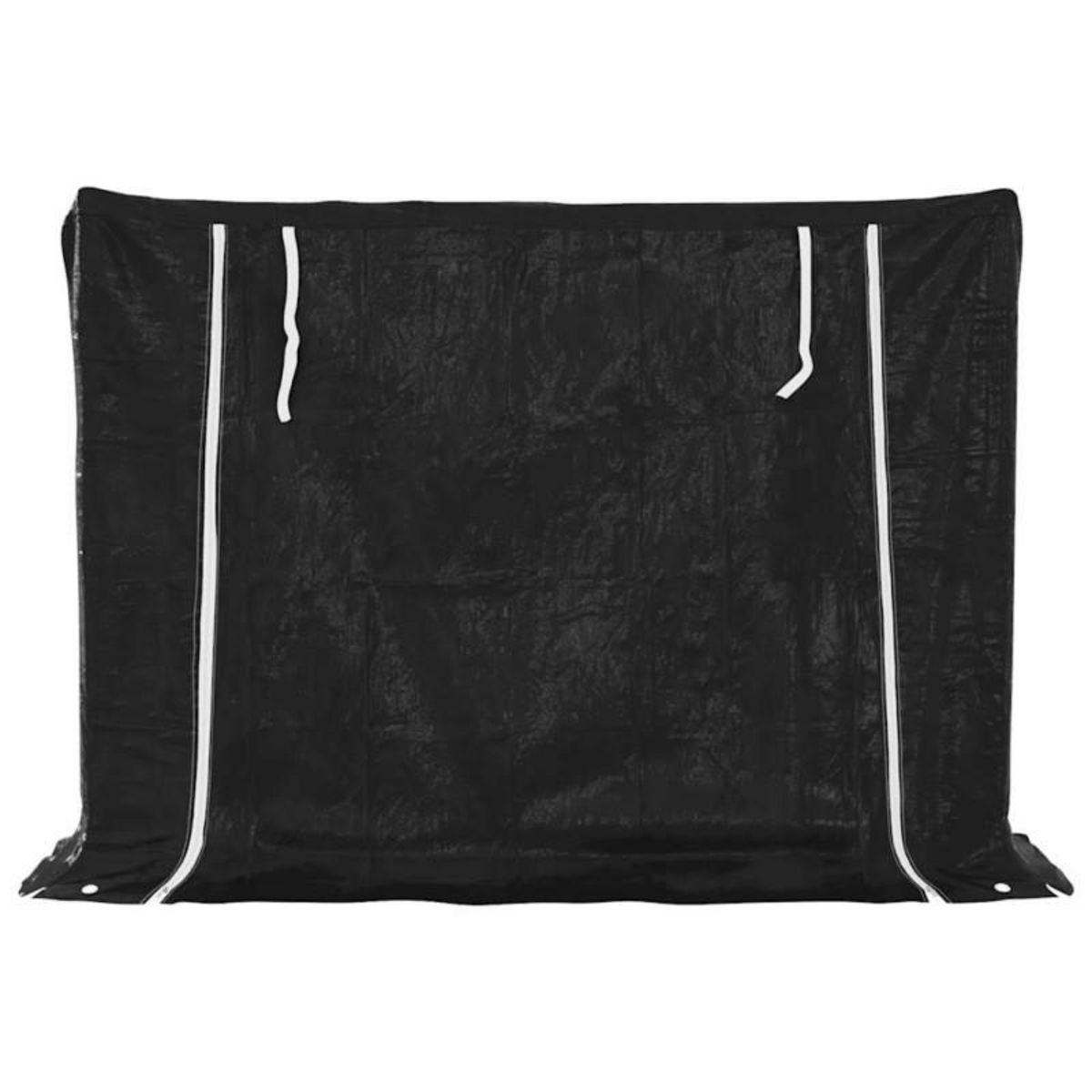 VIDAXL Portant de bois de chauffage et housse de pluie acier galvanisé