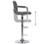 Voir la diapositive 6 : VIDAXL Chaises de bar lot de 2 gris clair tissu