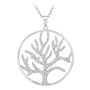 SC CRYSTAL Collier arbre de vie orné de Cristaux scintillants par SC Crystal en Acier Rhodié argenté