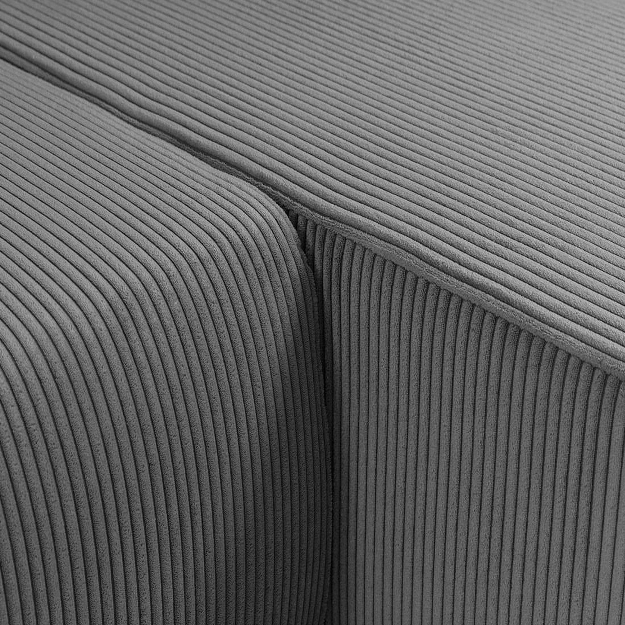Voir la diapositive 5 : BEST MOBILIER Artemisa - canapé d'angle réversible 4 places - convertible avec coffre - en velours côtelé