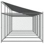 Voir la diapositive 5 : VIDAXL Cage pour chien avec toit/portes gris 10x2x2 m acier galvanise