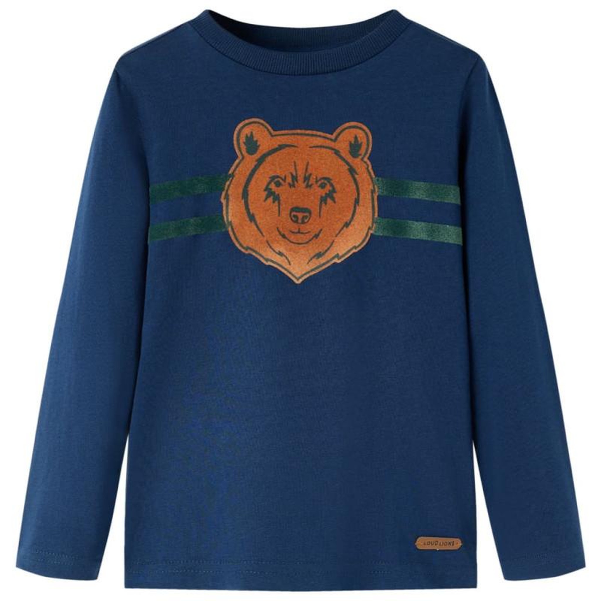 Voir la diapositive 1 : VIDAXL T shirt enfants à manches longues bleu marine 104