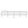 Voir la diapositive 6 : VIDAXL Cloture de jardin avec dessus en lance Acier 6,8 x 1,2 m Noir