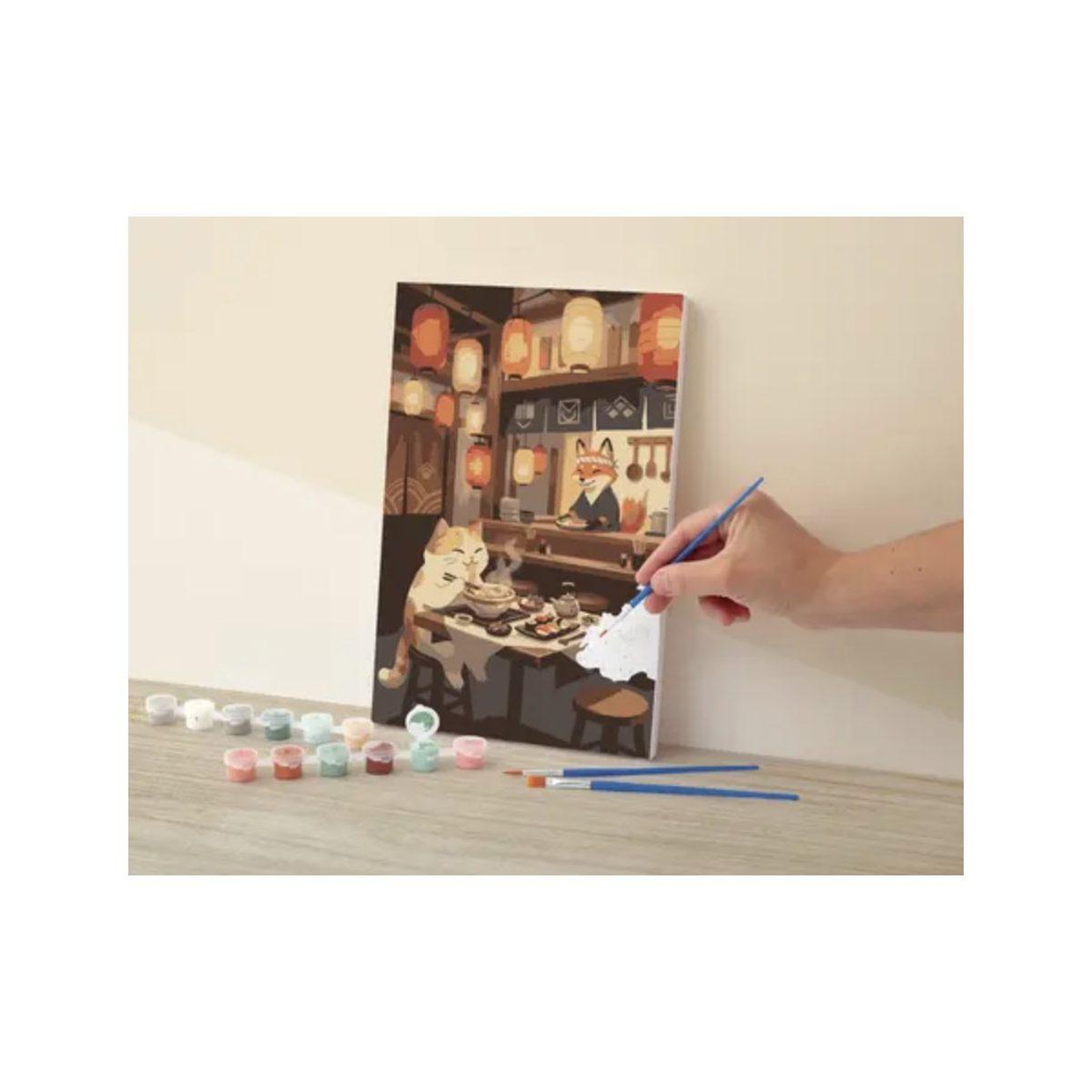 Voir la diapositive 2 : GRAINE CRÉATIVE Peinture au numeor - chat ramen