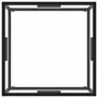 VIDAXL Table basse Noir avec verre trempe 60x60x35 cm