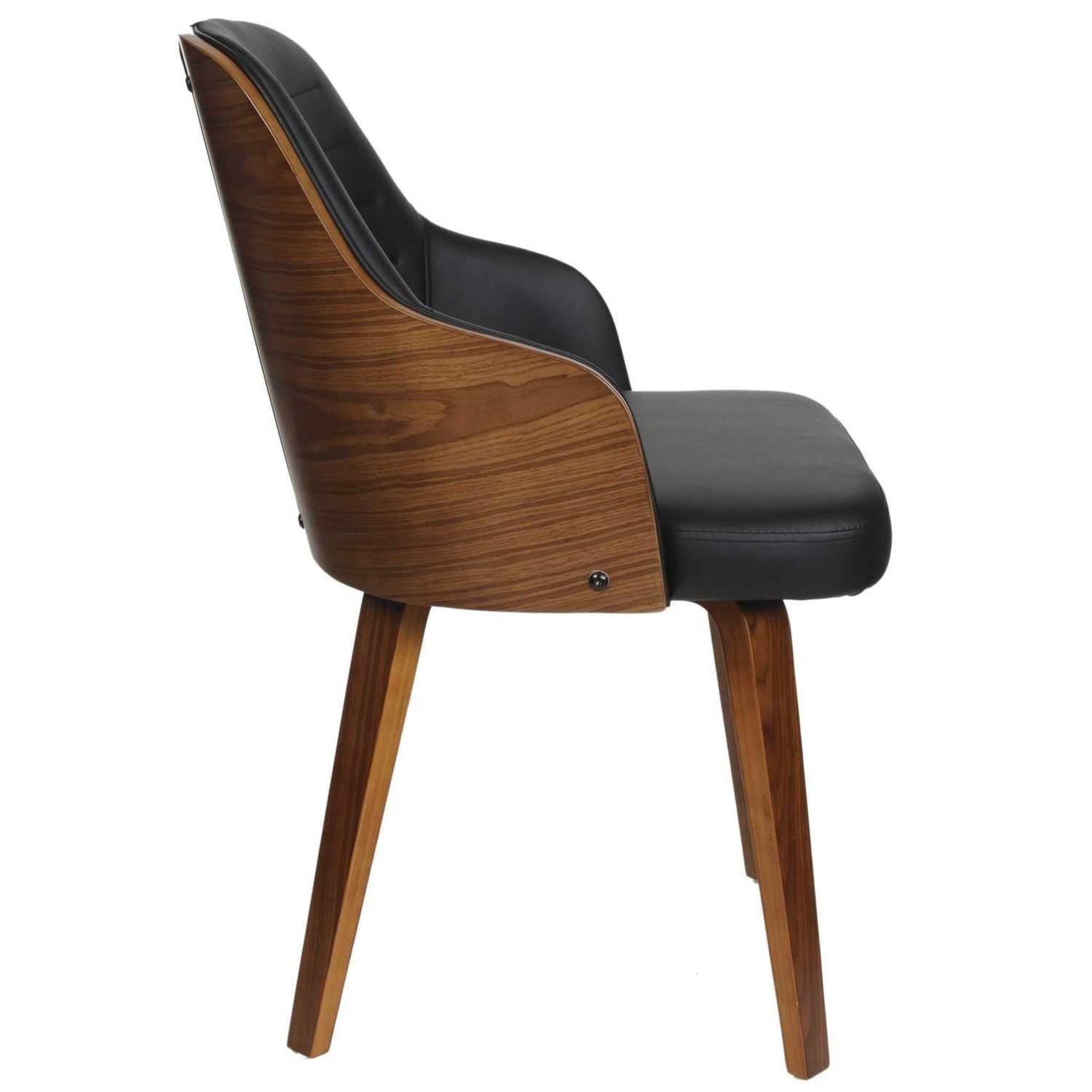 Voir la diapositive 5 : The Home Deco Factory Chaise vintage sauda - noir