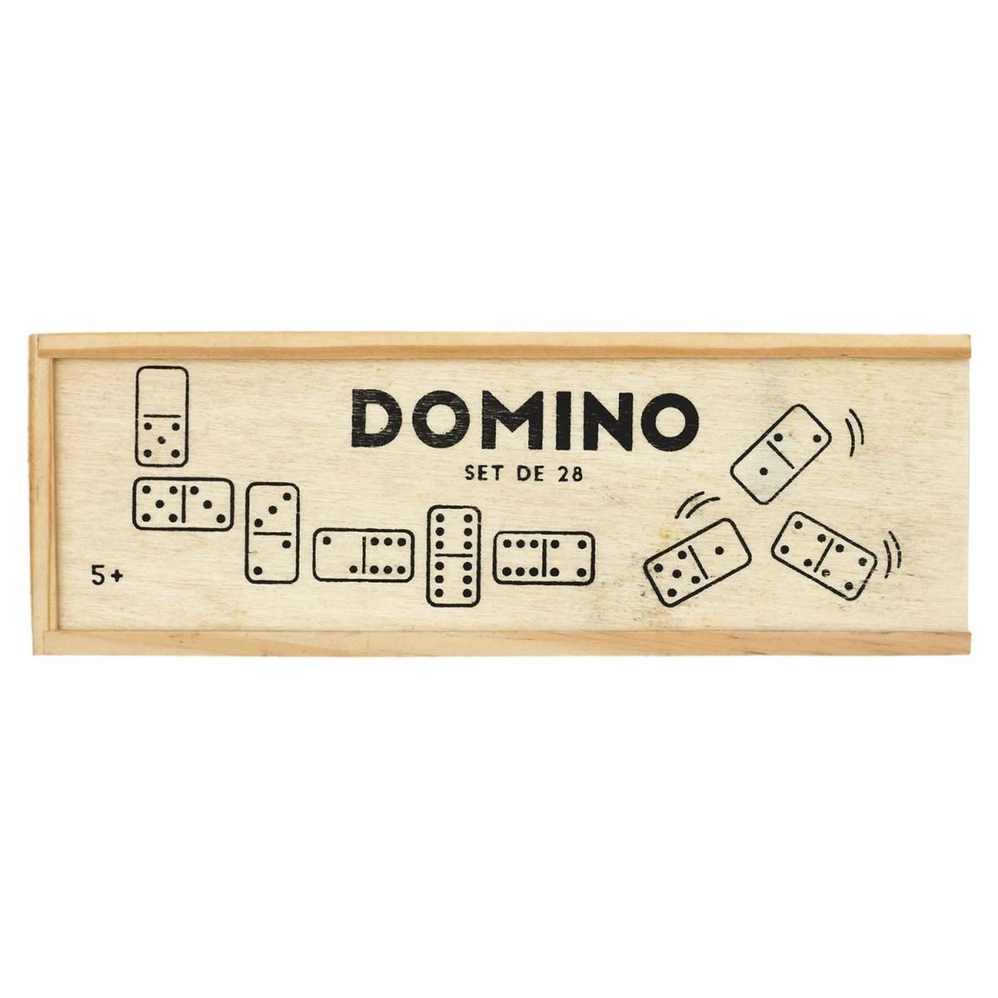 Voir la diapositive 3 : MISTER GADGET Jeu de société  domino  5cm ivoire & noir