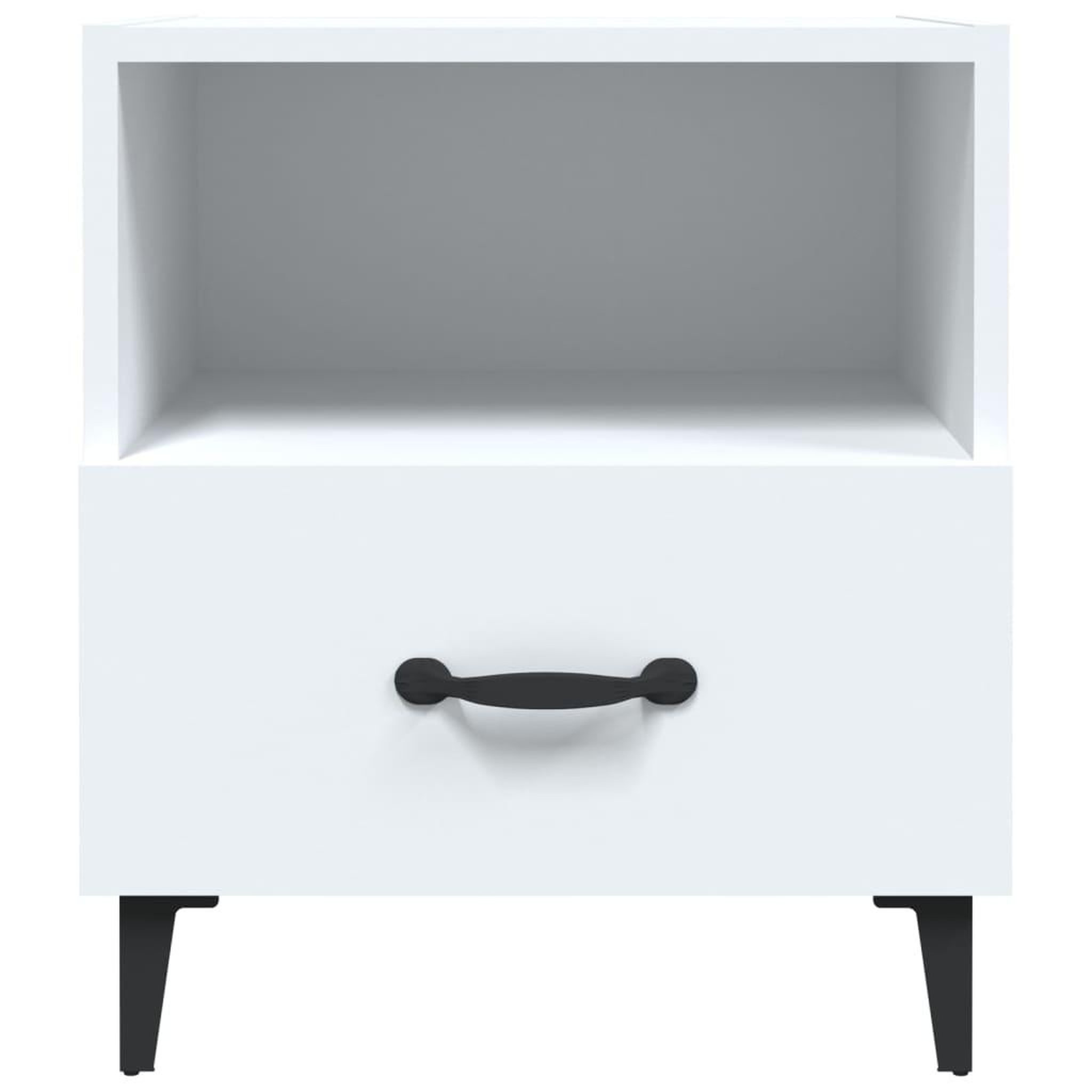 Voir la diapositive 4 : VIDAXL Tables de chevet 2 pcs Blanc Bois d'ingenierie