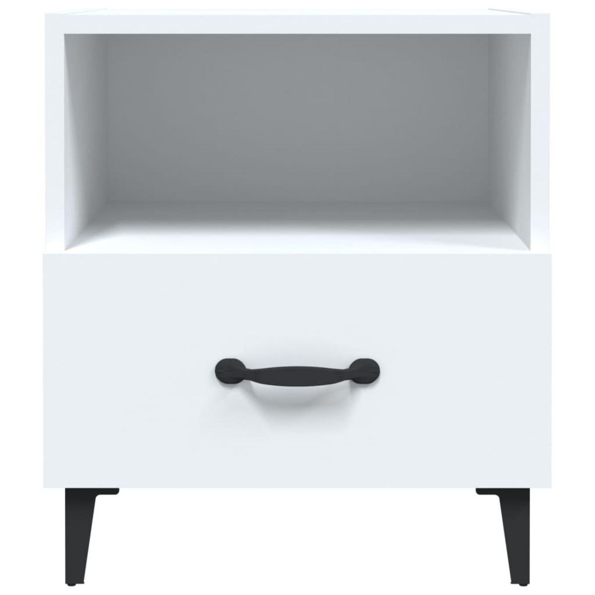 VIDAXL Tables de chevet 2 pcs Blanc Bois d'ingenierie