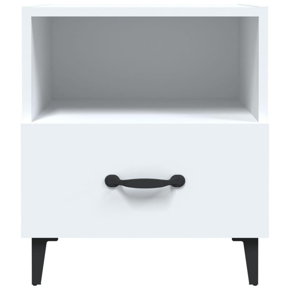 VIDAXL Tables de chevet 2 pcs Blanc Bois d'ingenierie