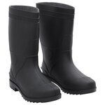 VIDAXL Bottes de pluie noir taille 43 PVC