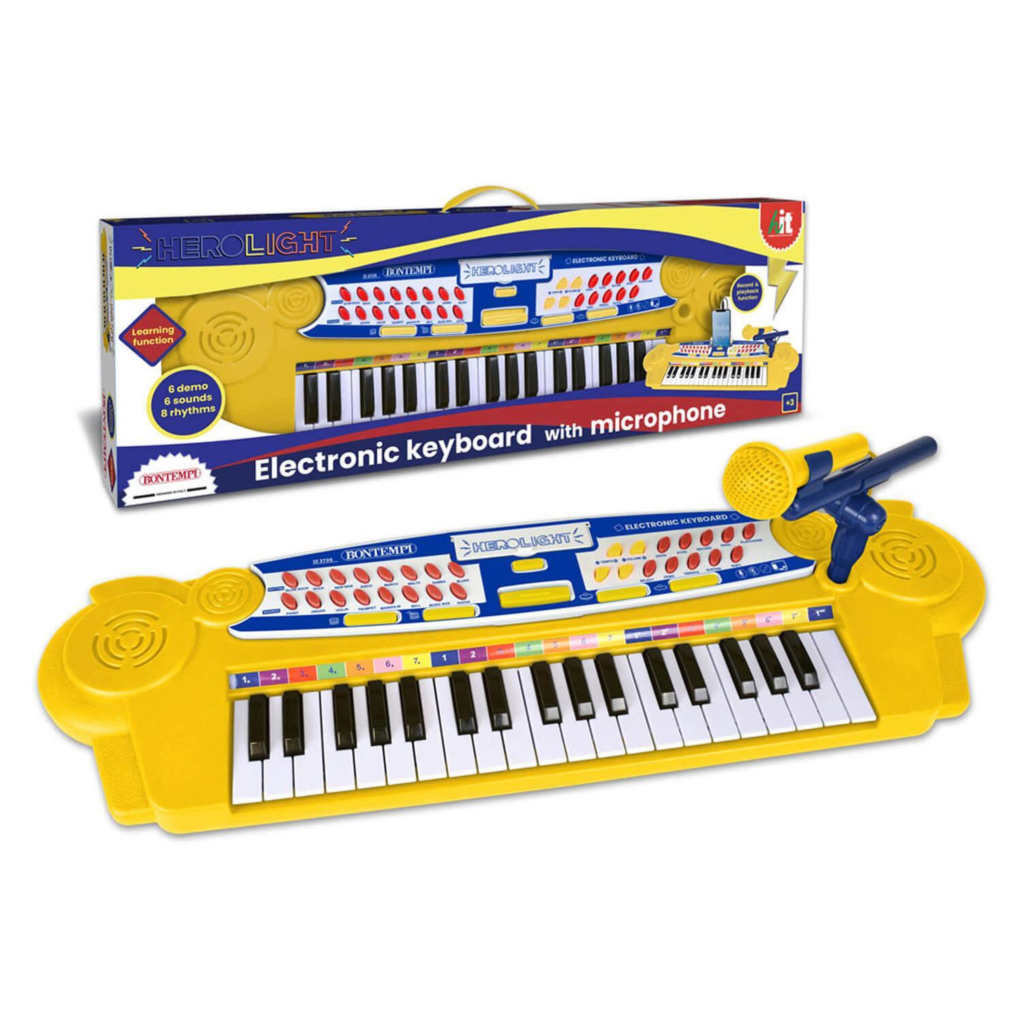 Voir la diapositive 3 : Bontempi Clavier électronique 37 touches avec micro