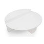 Voir la diapositive 3 : Paris Prix Lot de 2 Tables Basses Design  Armango  90cm Blanc