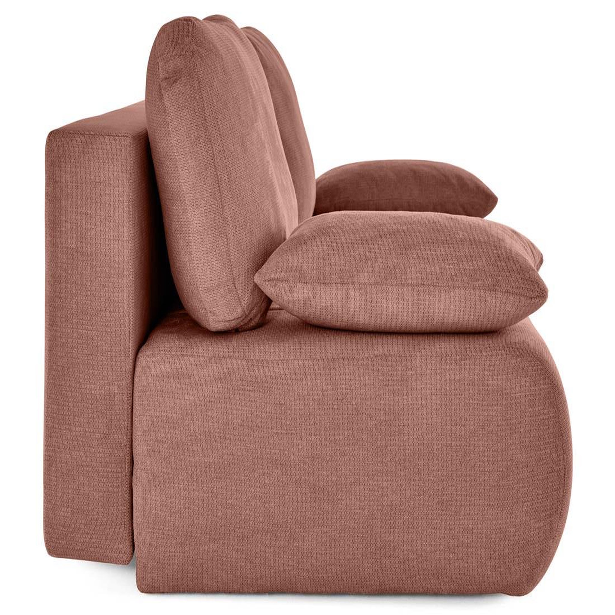 Voir la diapositive 6 : BEST MOBILIER Harper - canapé 3 places convertible avec coffre en tissu texturé
